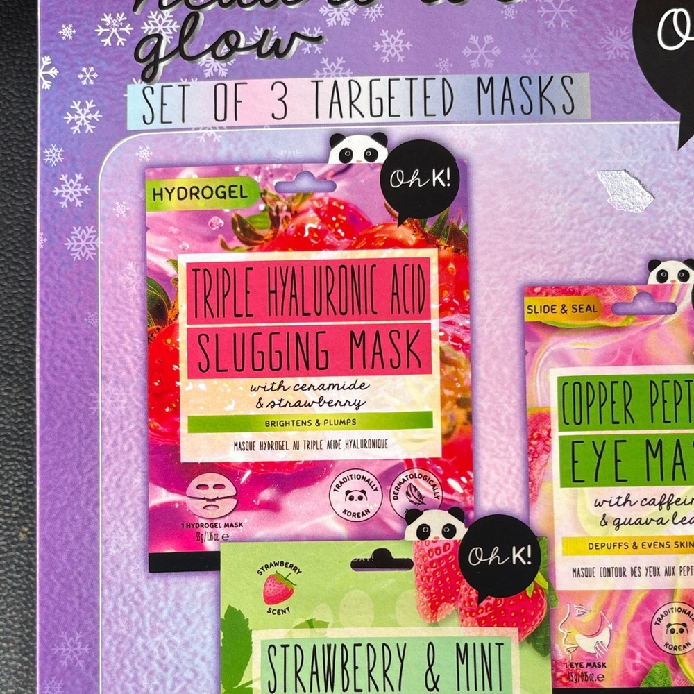 Oh K! K-Beauty Mask Set (3) Face Eye Foot Peel Skincare Bundle NIB - Picture 5 of 8